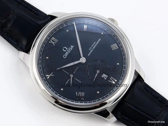 0105 De Ville Power Reserve SS MKF 1:1 Best Edition Black Dial on Black Leather Strap A Packable 7744